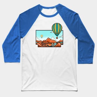 Air Balloon Painting art Baseball T-Shirt